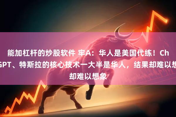 能加杠杆的炒股软件 牢A：华人是美国代练！ChatGPT、特斯拉的核心技术一大半是华人，结果却难以想象